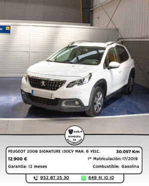 PEUGEOT 2008 SIGNATURE 130CV MANUAL 6 VEL.