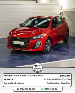 PEUGEOT N208 ACTIVE GASOLINA 100CV